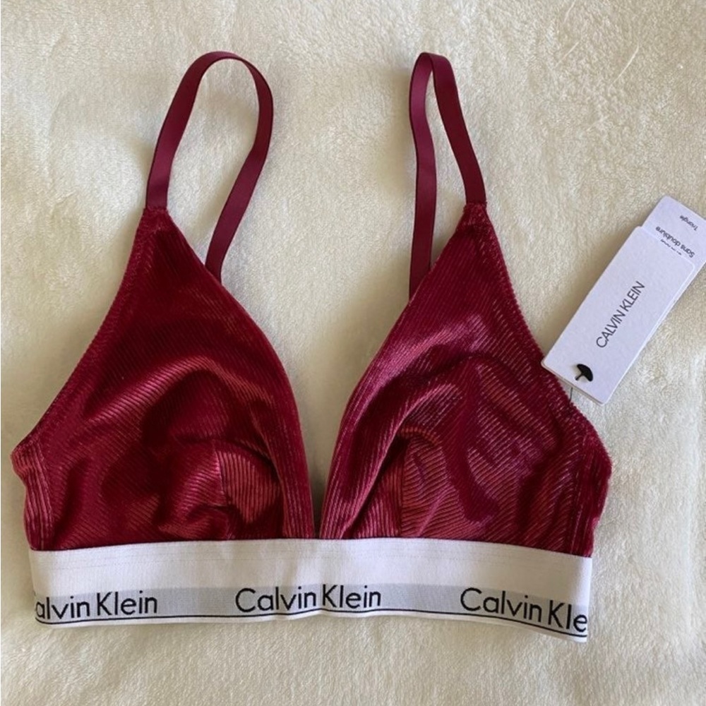 Calvin Klein Velvet Bralette
